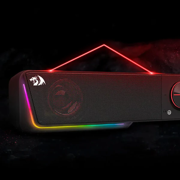 Redragon-GS570-Darknets-Black-RGB-Gaming-Soundbar-Left-Side-View